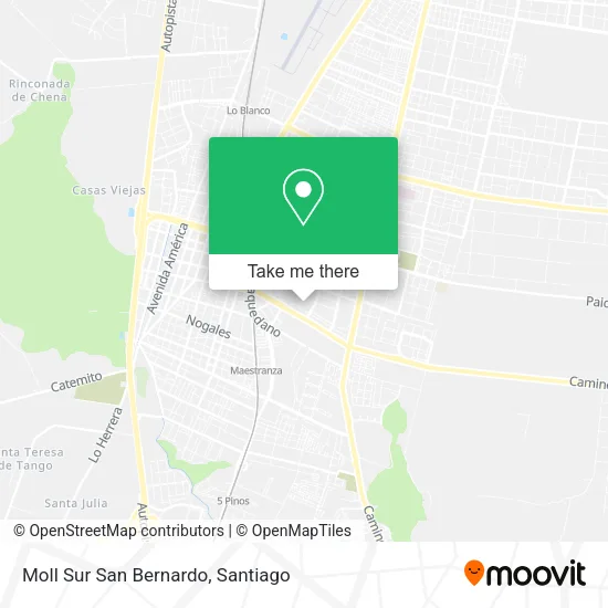 Moll Sur San Bernardo map