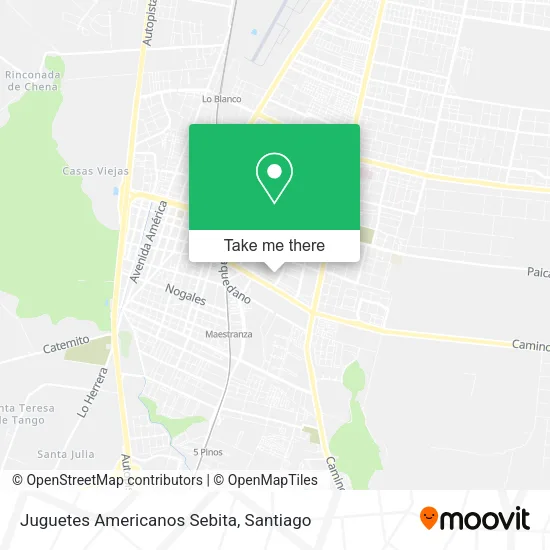Juguetes Americanos Sebita map