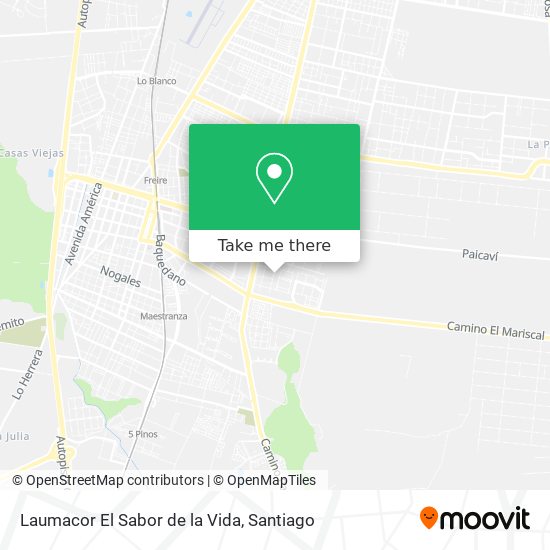 Laumacor El Sabor de la Vida map