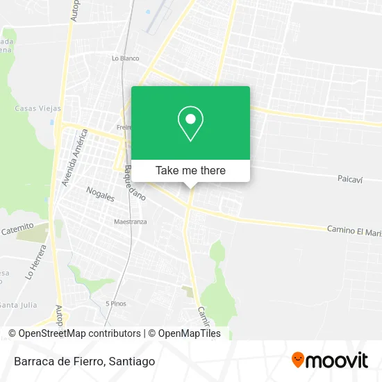 Barraca de Fierro map