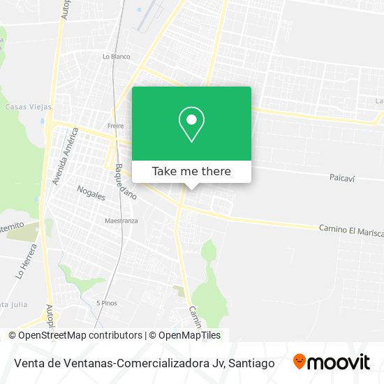 Venta de Ventanas-Comercializadora Jv map