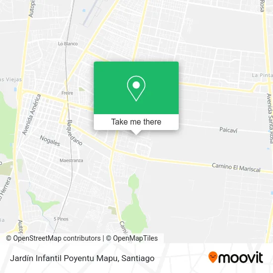 Jardín Infantil Poyentu Mapu map