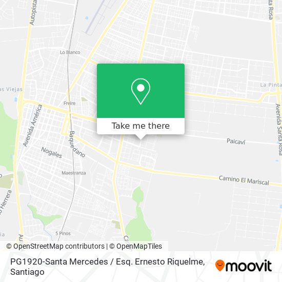 PG1920-Santa Mercedes / Esq. Ernesto Riquelme map