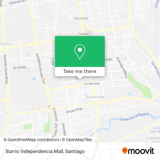 Barrio Independencia Mall map