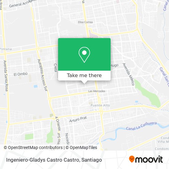 Ingeniero-Gladys Castro Castro map