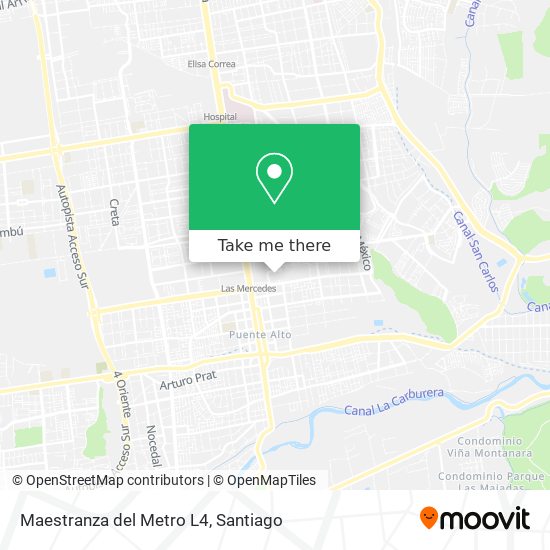 Maestranza del Metro L4 map
