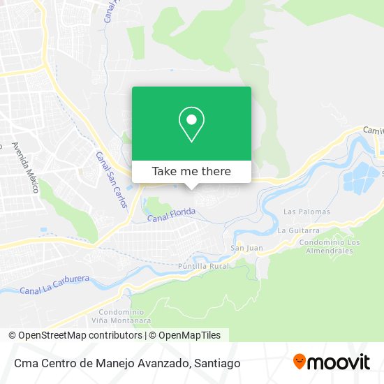 Cma Centro de Manejo Avanzado map