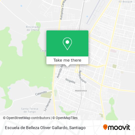 Escuela de Belleza Oliver Gallardo map