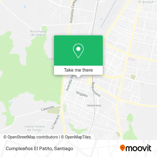 Cumpleaños El Patito map