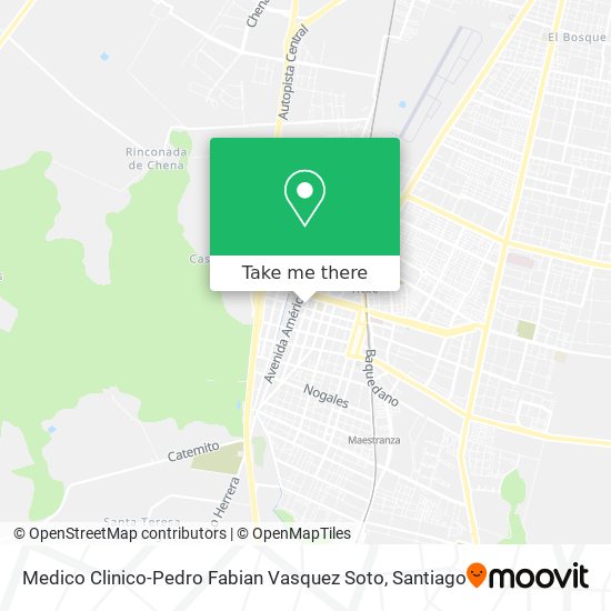 Medico Clinico-Pedro Fabian Vasquez Soto map