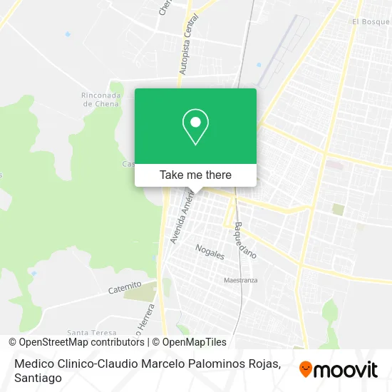 Medico Clinico-Claudio Marcelo Palominos Rojas map