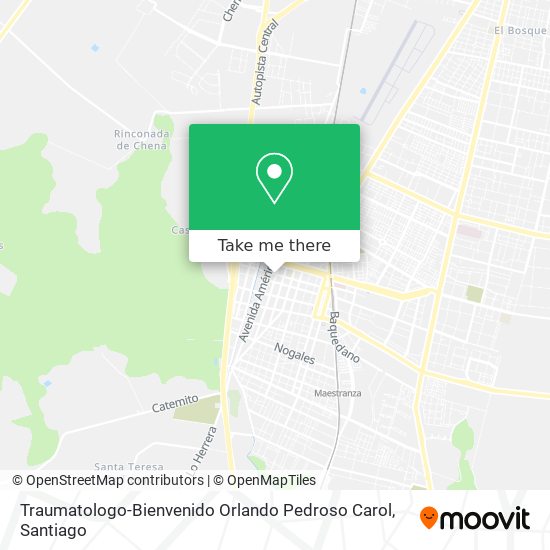 Traumatologo-Bienvenido Orlando Pedroso Carol map