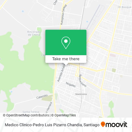 Medico Clinico-Pedro Luis Pizarro Chandia map