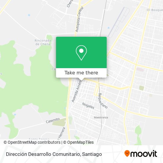 Dirección Desarrollo Comunitario map