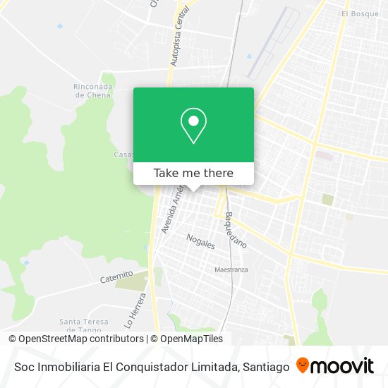 Soc Inmobiliaria El Conquistador Limitada map