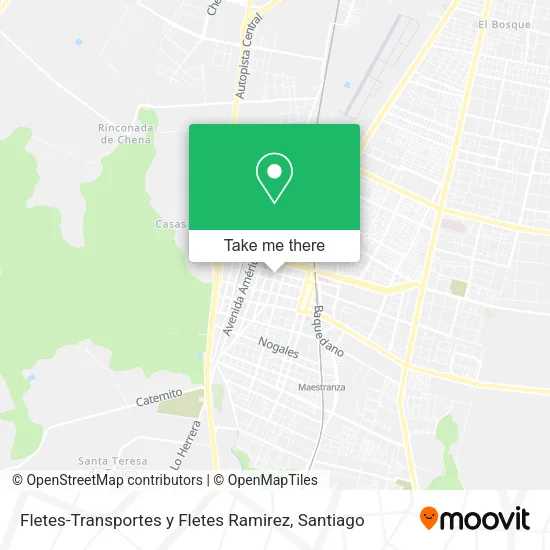 Fletes-Transportes y Fletes Ramirez map