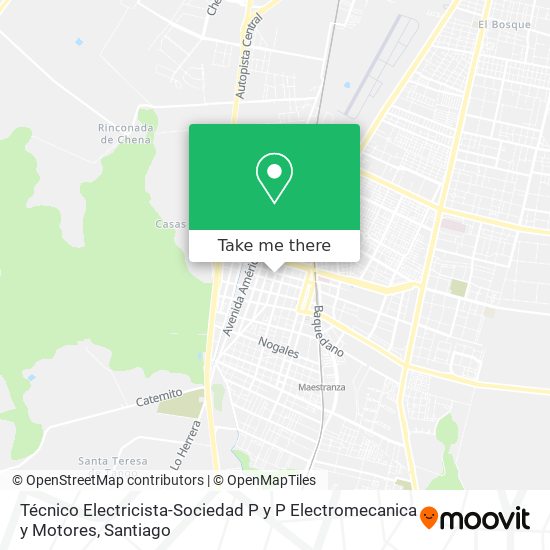 Mapa de Técnico Electricista-Sociedad P y P Electromecanica y Motores