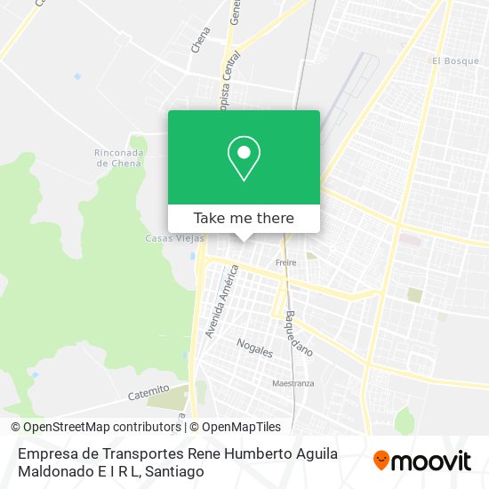 Mapa de Empresa de Transportes Rene Humberto Aguila Maldonado E I R L