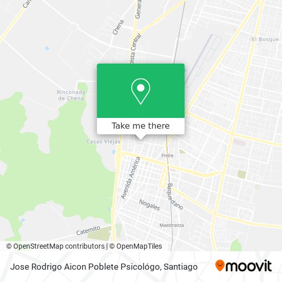 Jose Rodrigo Aicon Poblete Psicológo map