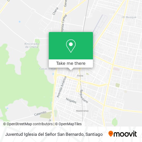 Juventud Iglesia del Señor San Bernardo map