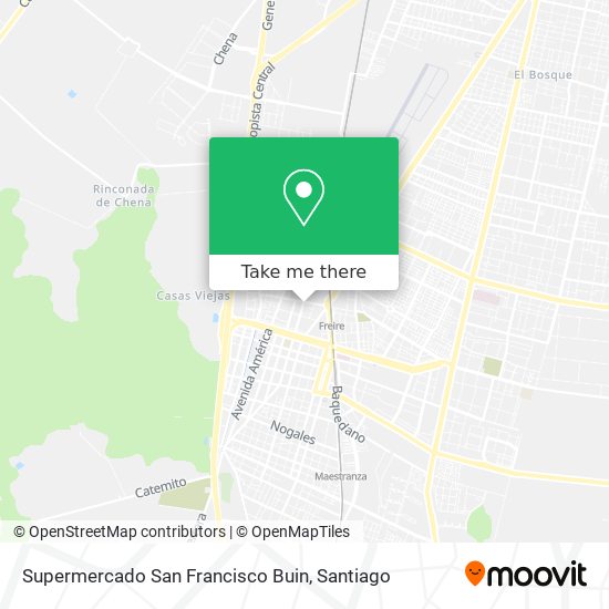 Supermercado San Francisco Buin map