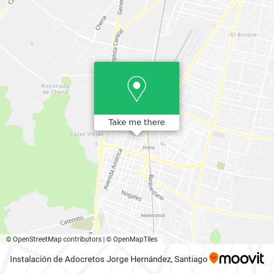 Instalación de Adocretos Jorge Hernández map