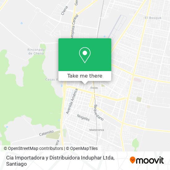 Cia Importadora y Distribuidora Induphar Ltda map