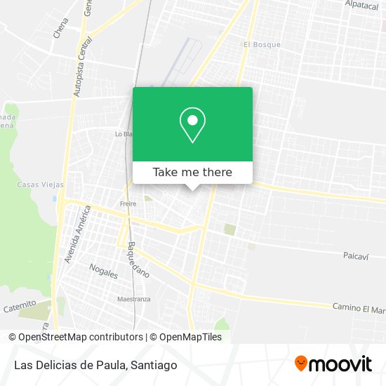 Las Delicias de Paula map