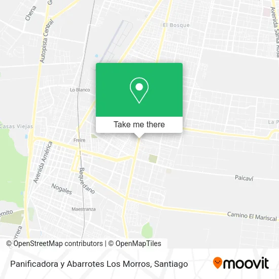 Panificadora y Abarrotes Los Morros map