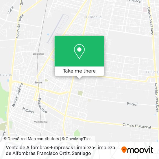 Mapa de Venta de Alfombras-Empresas Limpieza-Limpieza de Alfombras Francisco Ortiz