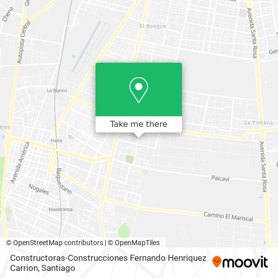 Mapa de Constructoras-Construcciones Fernando Henriquez Carrion