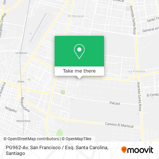 Mapa de PG962-Av. San Francisco / Esq. Santa Carolina