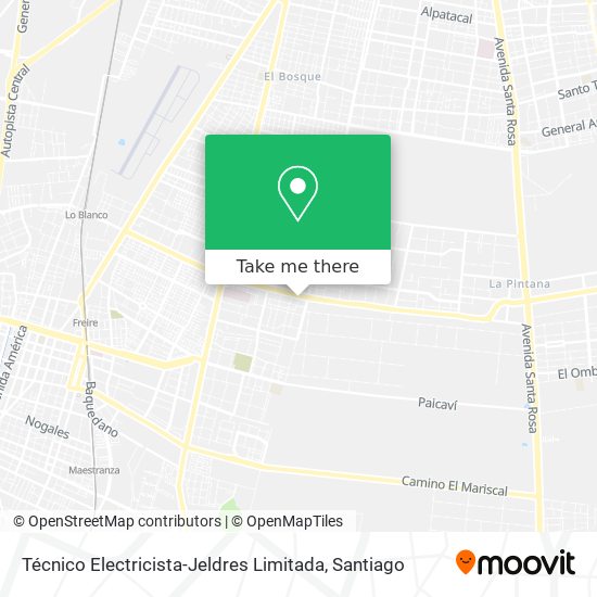 Técnico Electricista-Jeldres Limitada map