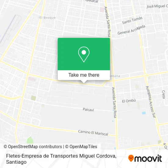 Fletes-Empresa de Transportes Miguel Cordova map