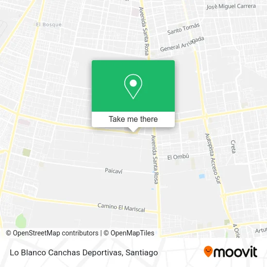 Lo Blanco Canchas Deportivas map