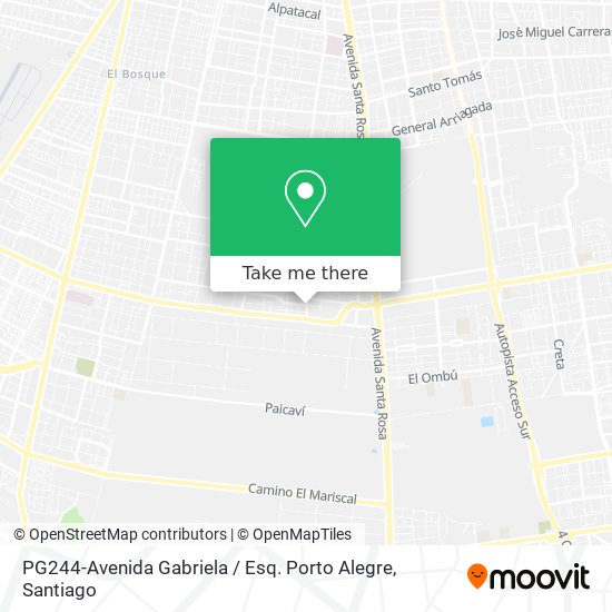 PG244-Avenida Gabriela / Esq. Porto Alegre map