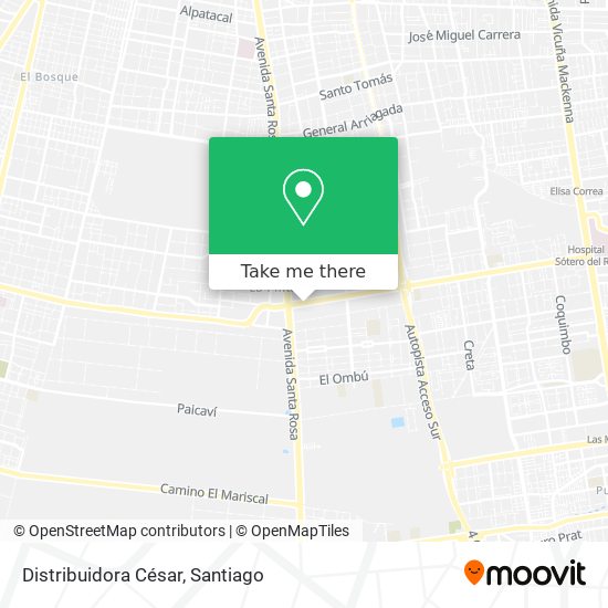 Mapa de Distribuidora César