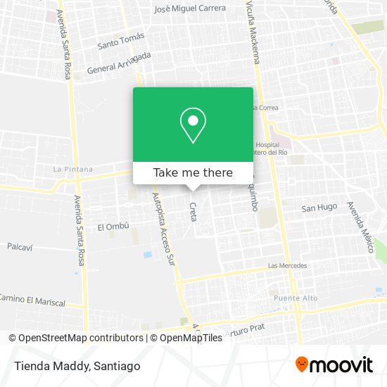 Tienda Maddy map