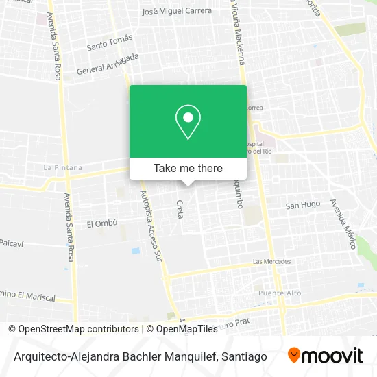 Arquitecto-Alejandra Bachler Manquilef map