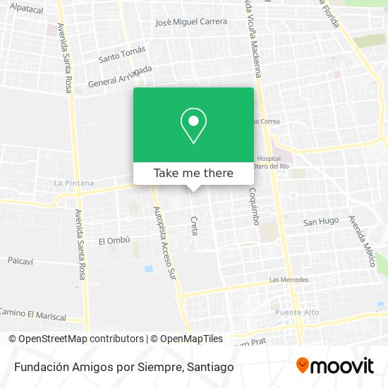 Mapa de Fundación Amigos por Siempre