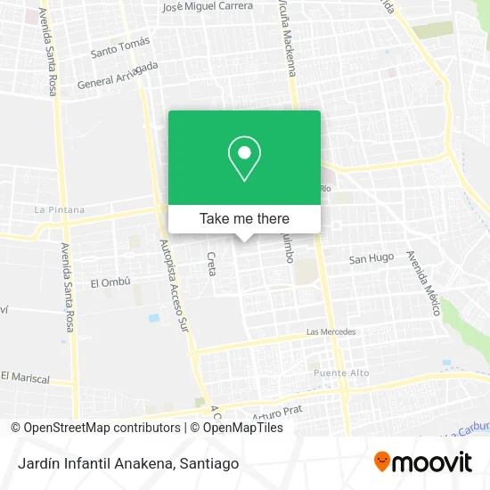 Jardín Infantil Anakena map