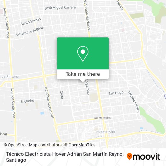 Técnico Electricista-Hover Adrián San Martín Reyno map