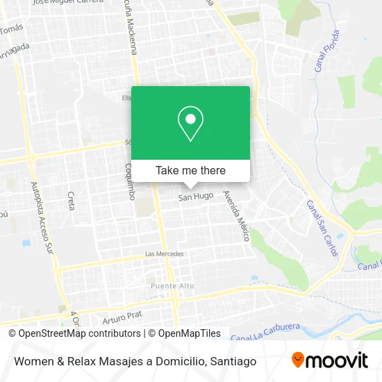 Women & Relax Masajes a Domicilio map