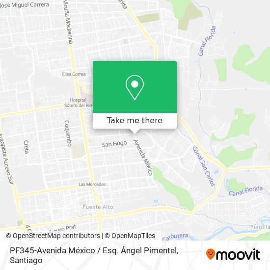 Mapa de PF345-Avenida México / Esq. Ángel Pimentel