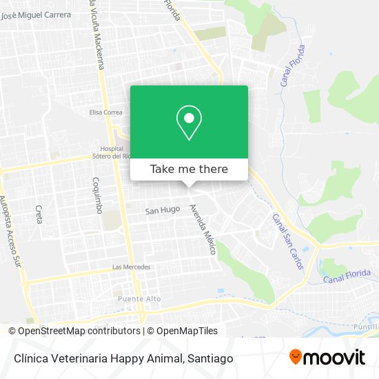 Clínica Veterinaria Happy Animal map