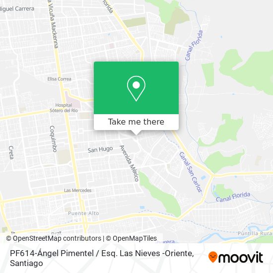 PF614-Ángel Pimentel / Esq. Las Nieves -Oriente map