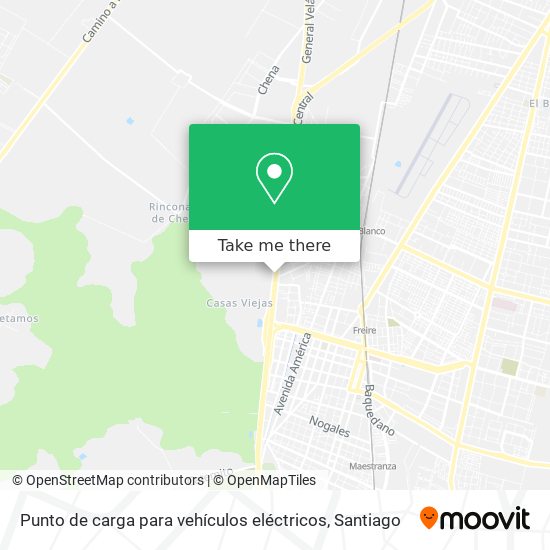 Punto de carga para vehículos eléctricos map