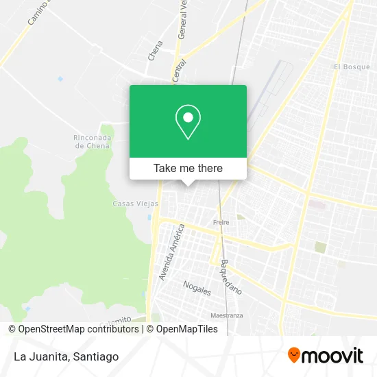 La Juanita map