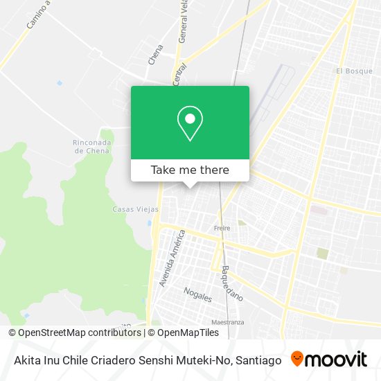 Akita Inu Chile Criadero Senshi Muteki-No map