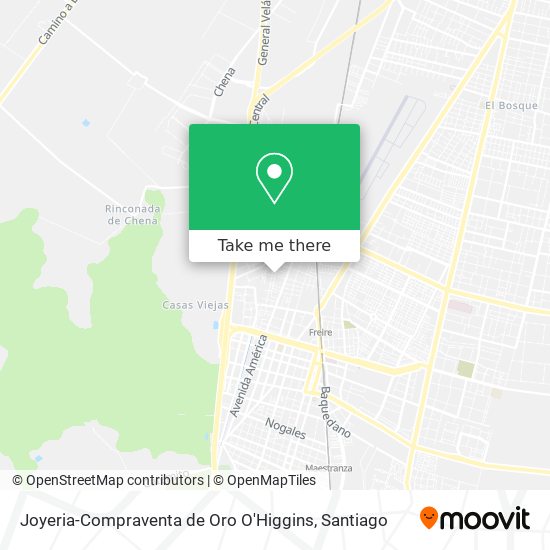 Joyeria-Compraventa de Oro O'Higgins map